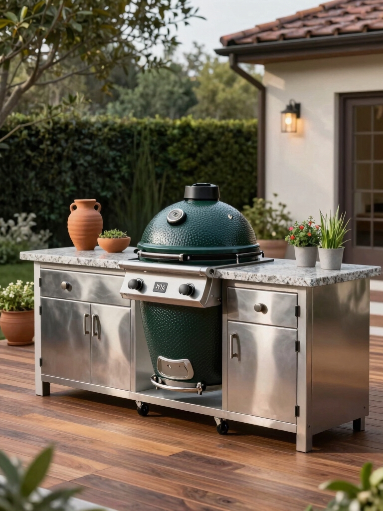 Big Green Egg Outdoor Kitchen Setups