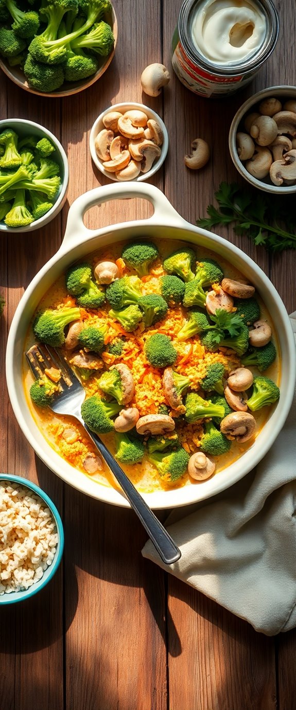 broccoli mushroom soup casserole