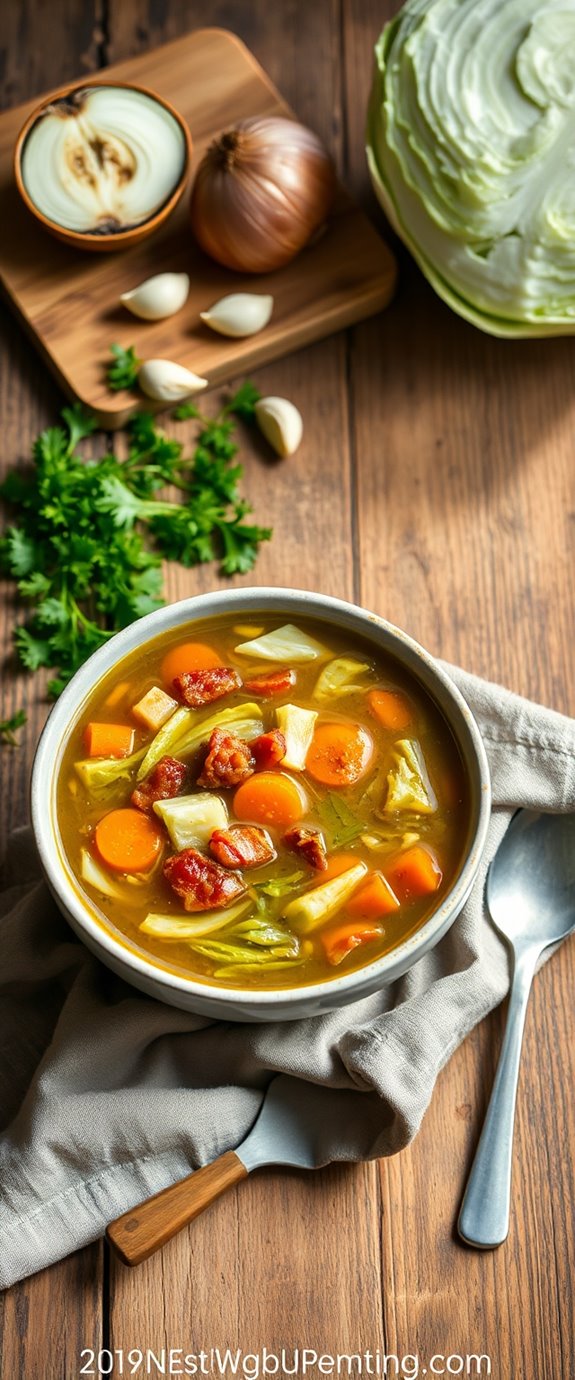 cabbage and bacon soup