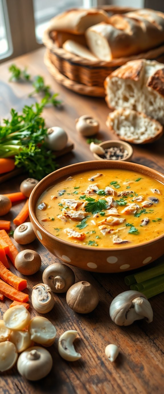 chicken mushroom soup recipe