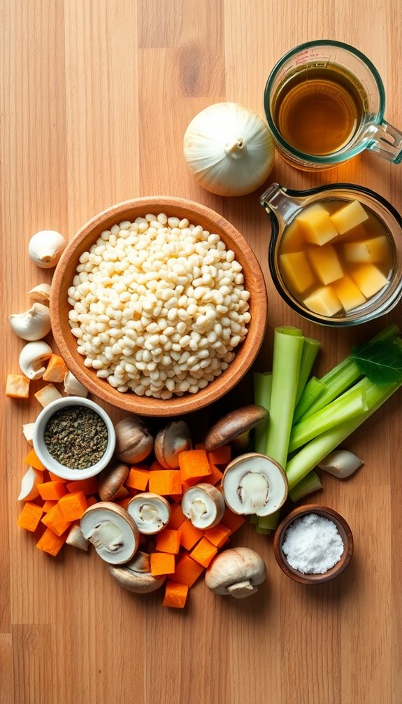 cooking instructions and ingredients