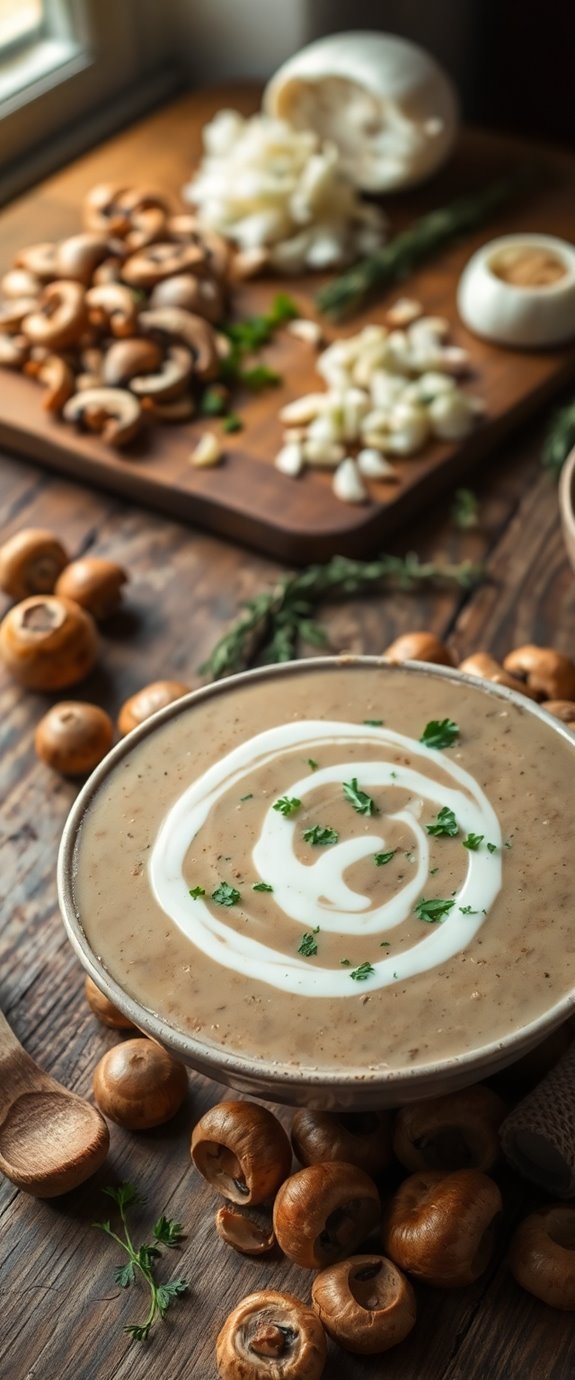 creamy mushroom soup recipe