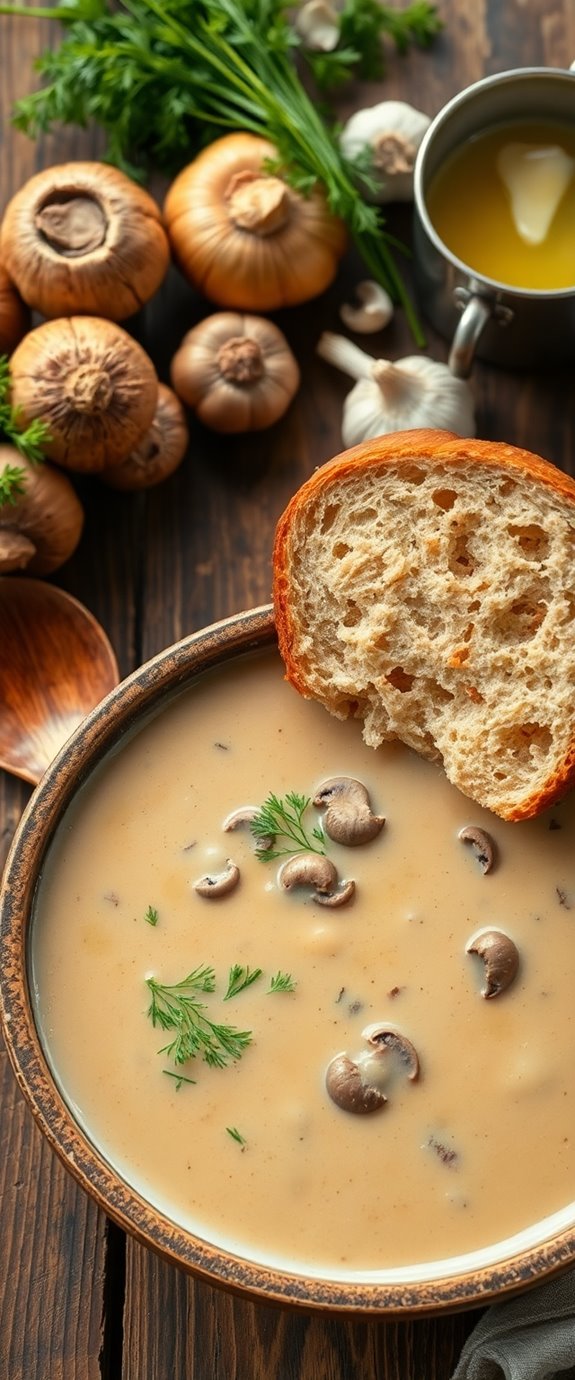 creamy polish mushroom soup