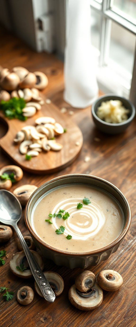 crockpot mushroom soup recipe