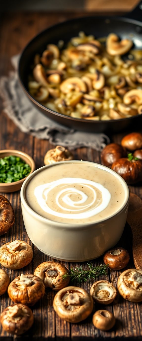 delicious creamy mushroom soup