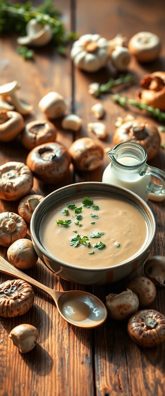 easy healthy mushroom soup