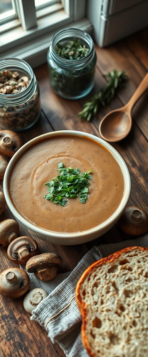 healthy mushroom soup recipe