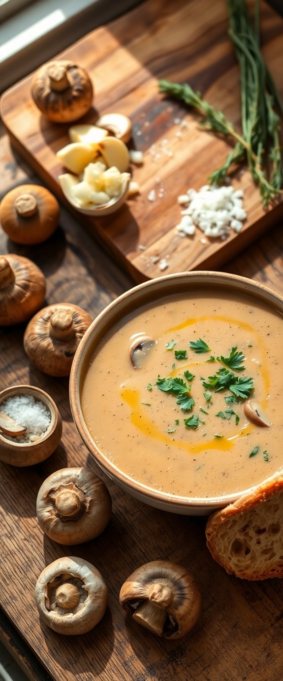 homemade mushroom soup recipe