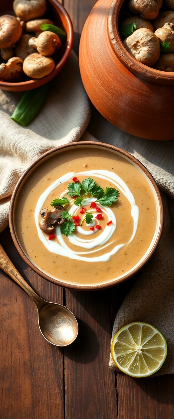 indian mushroom soup recipe