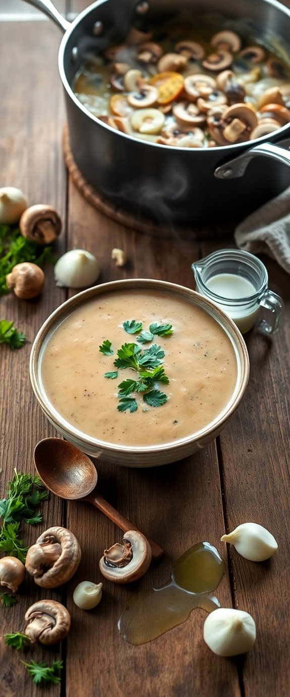 keto friendly mushroom soup recipe