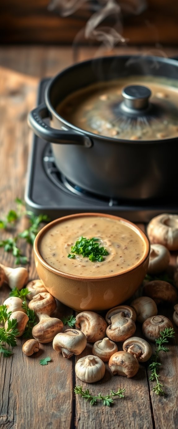 low carb mushroom soup
