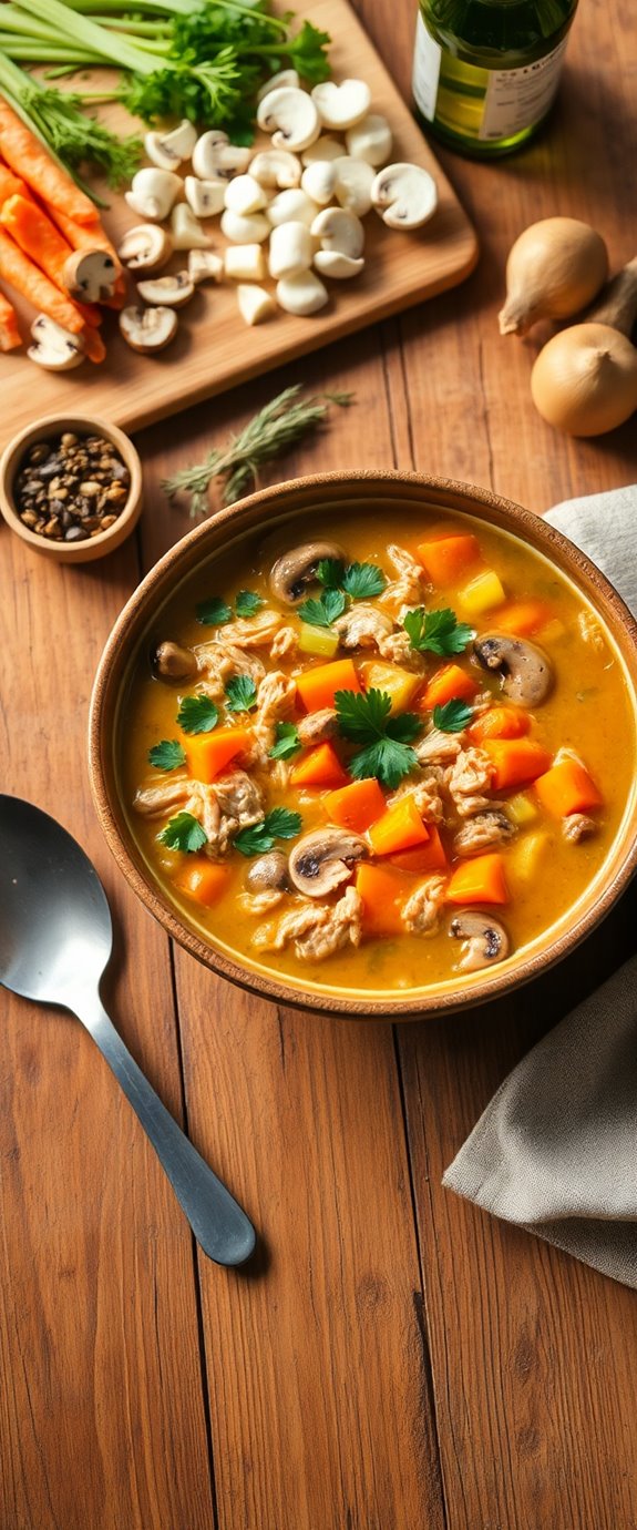 mushroom chicken soup recipe