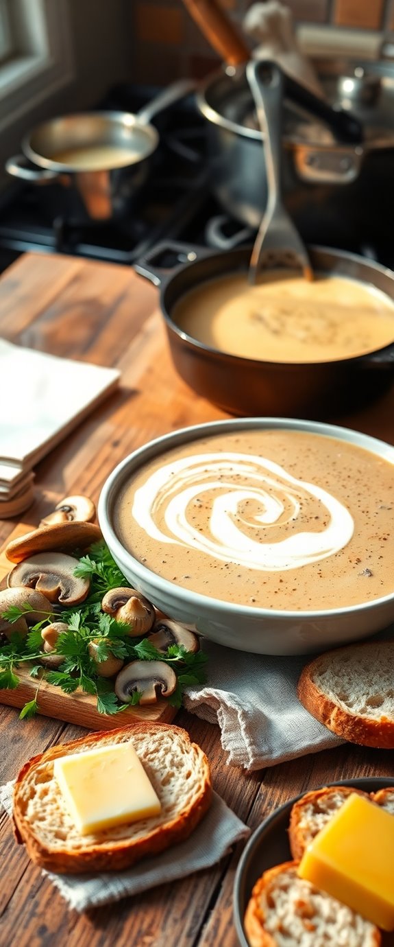 mushroom milk soup recipe