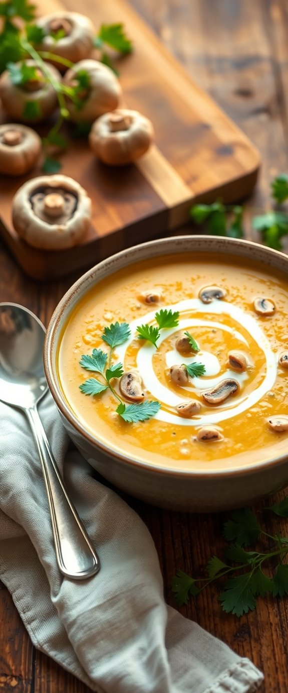 mushroom soup cooking instructions