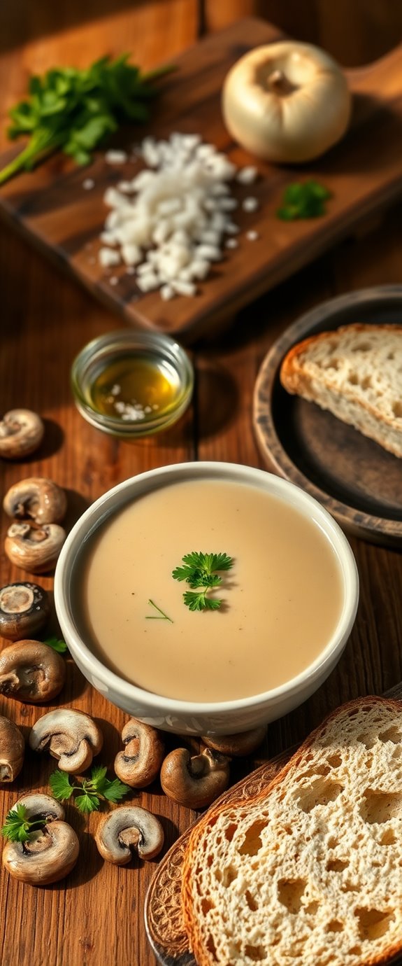 mushroom soup cooking instructions