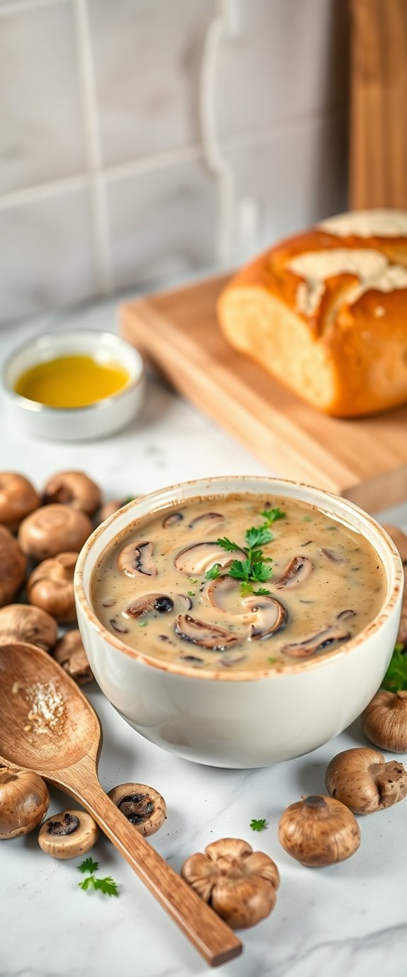 mushroom soup cooking instructions