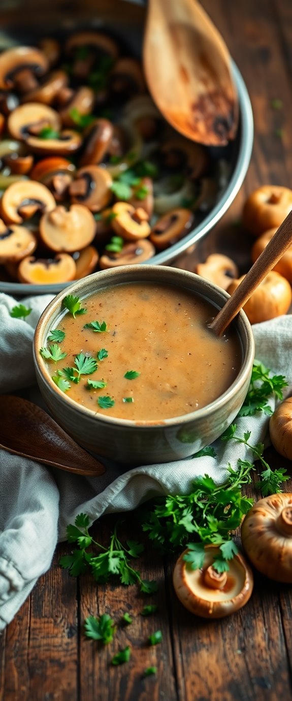 mushroom soup healthy recipe
