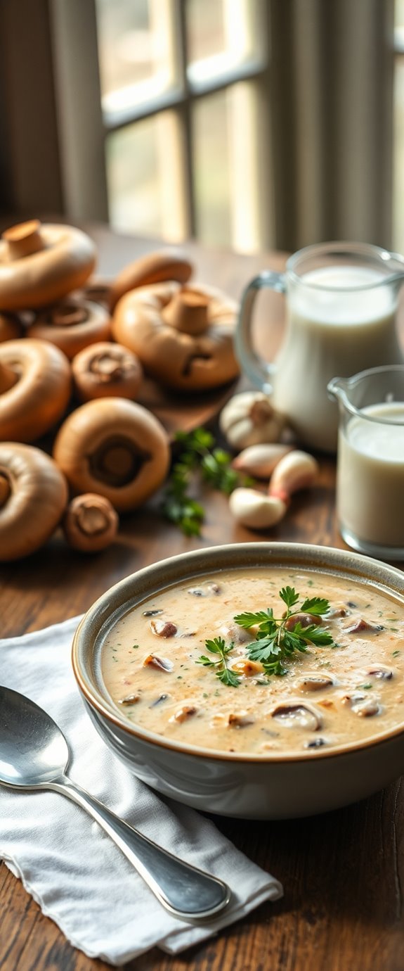 mushroom soup preparation instructions