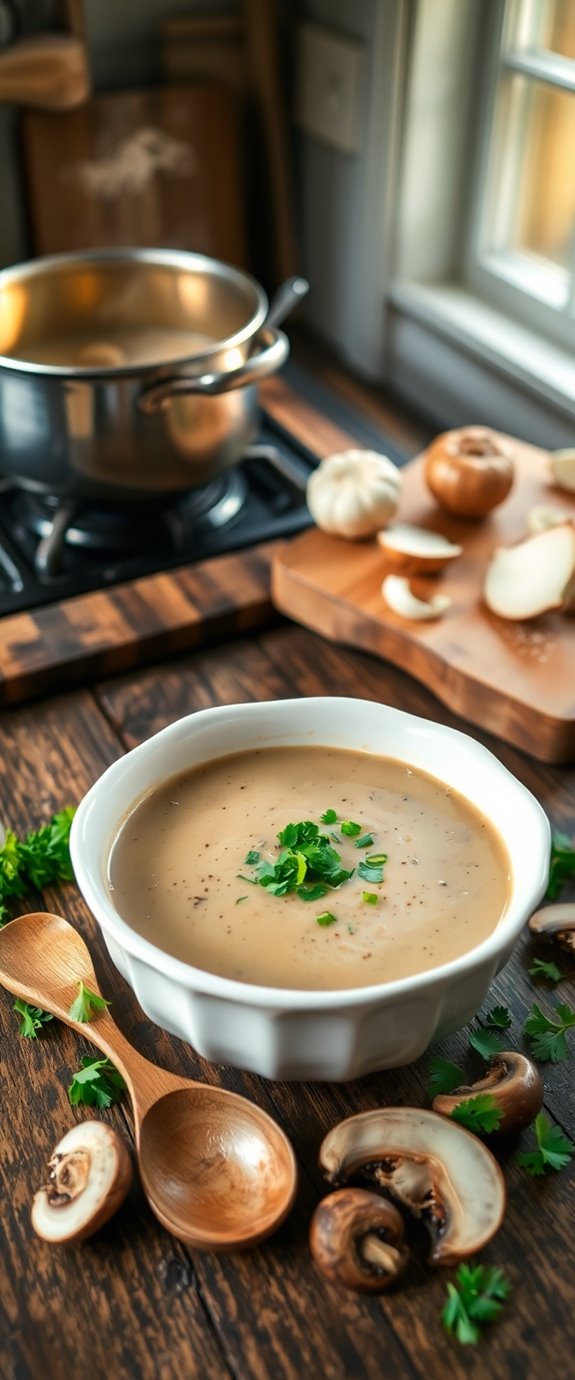 mushroom soup recipe instructions
