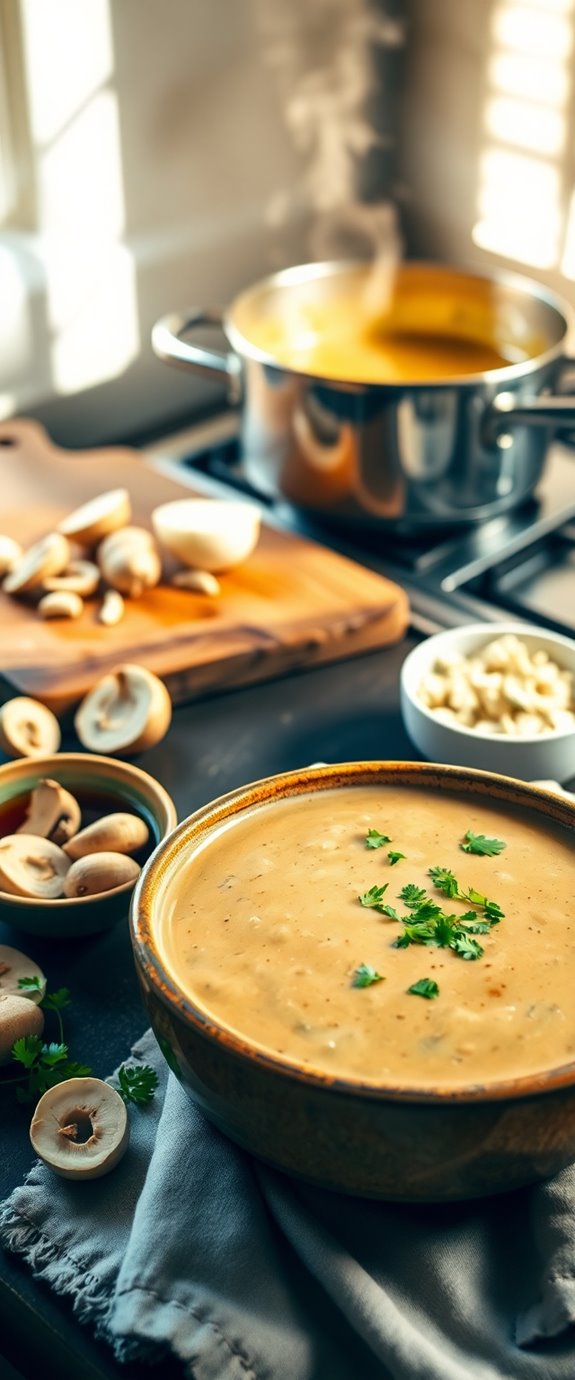 mushroom soup with sherry