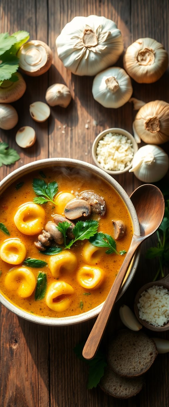 mushroom tortellini soup recipe