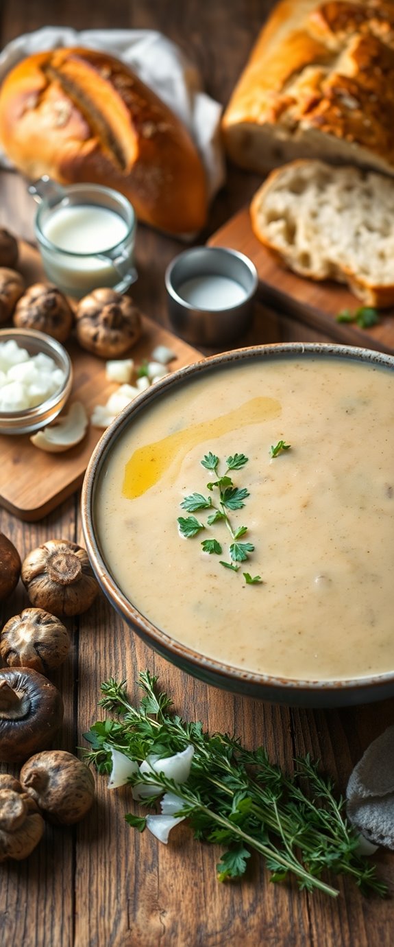 simple creamy mushroom soup