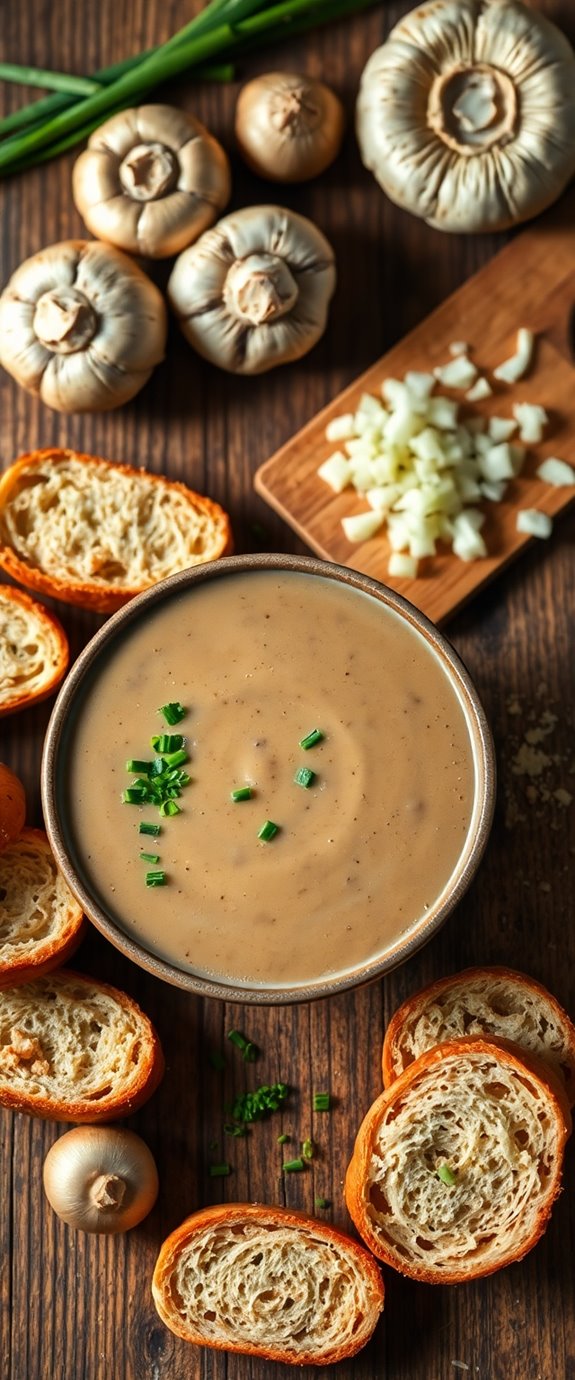 slow cooker mushroom soup
