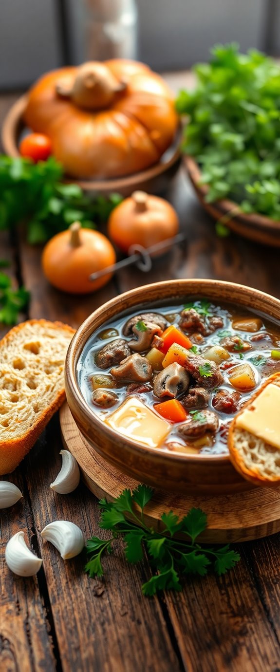 steak and mushroom soup