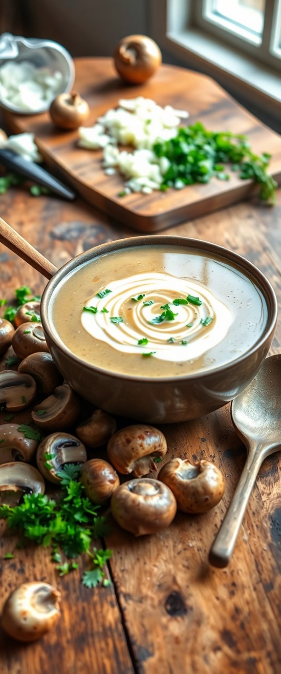 vegan mushroom soup recipe