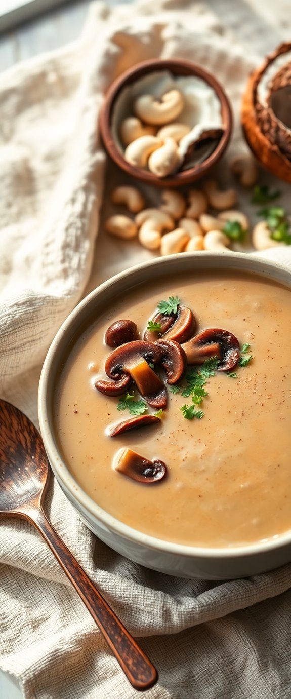 vegan mushroom soup recipe