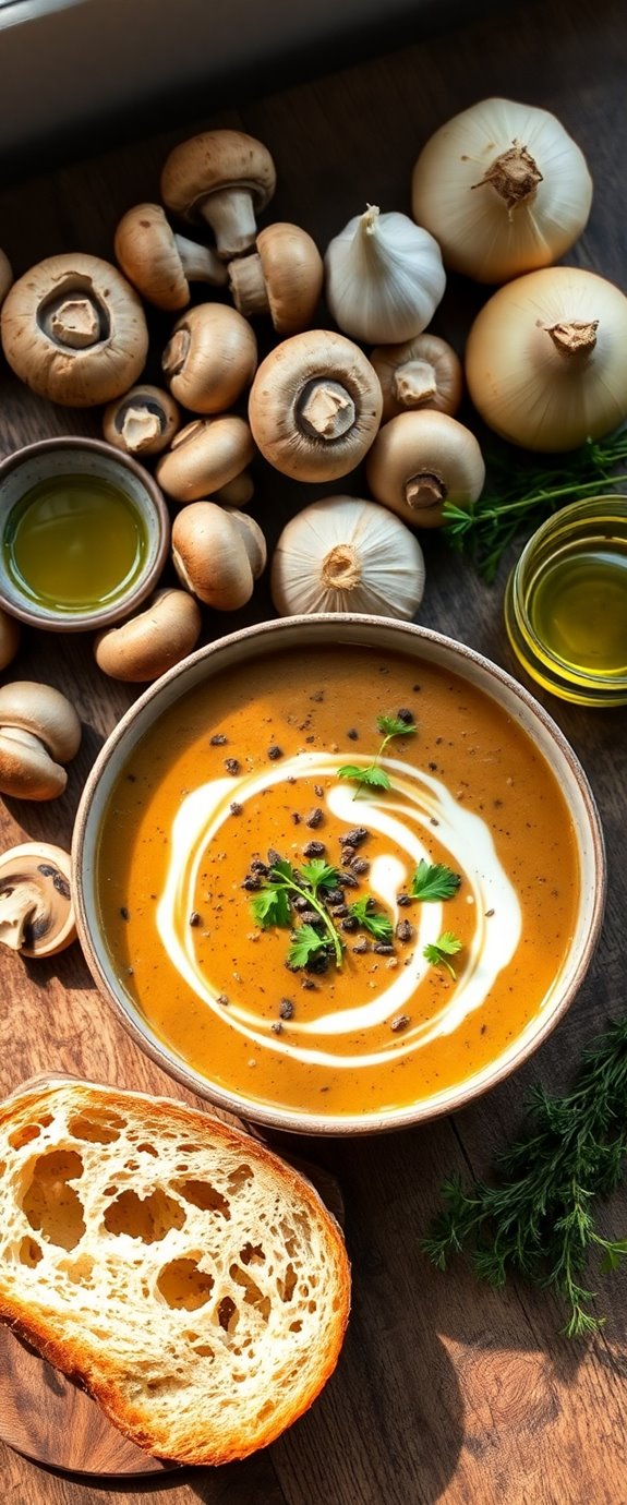 vegan mushroom soup recipe