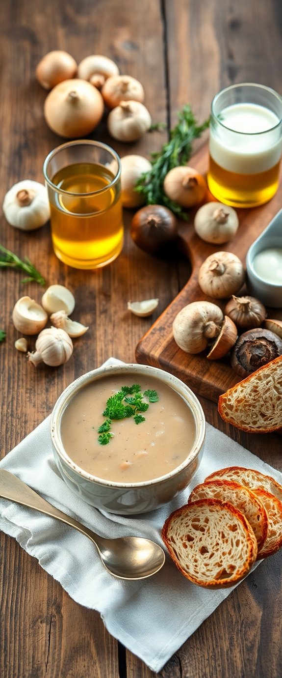 vegetarian mushroom soup recipe
