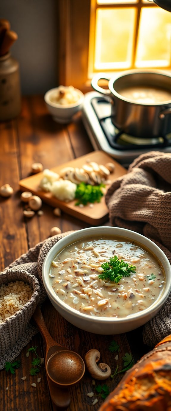 wild rice mushroom soup