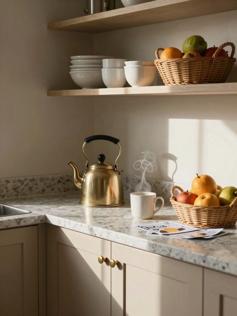 beige cabinets hide wear