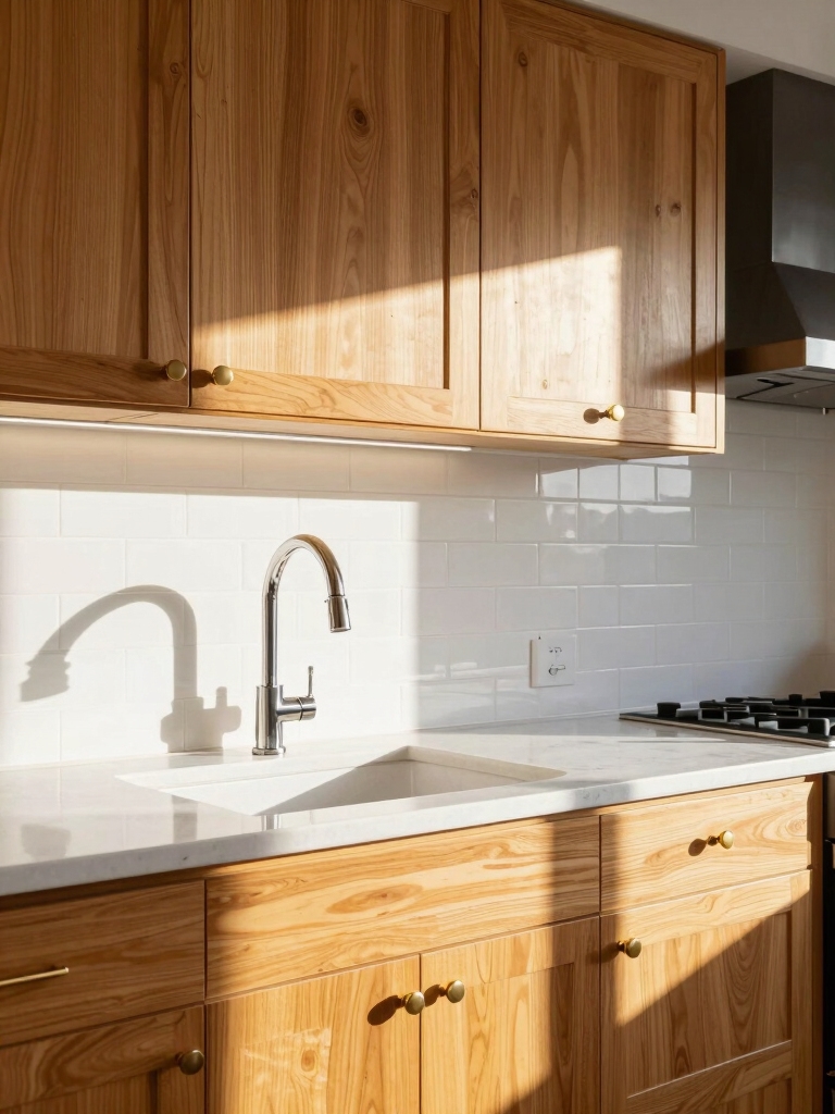 bright finishes and metal accents