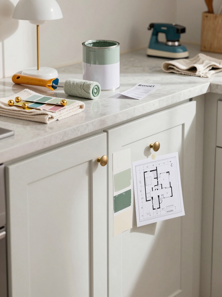 budget friendly cabinet makeover plan