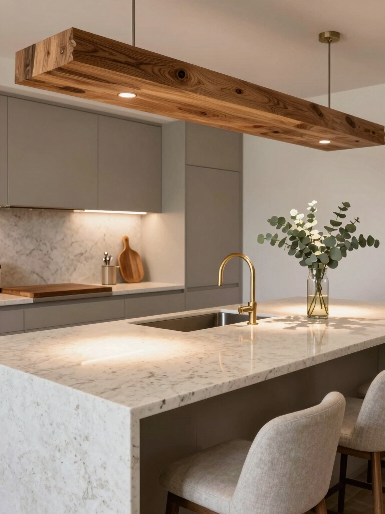 built in island dining overhang
