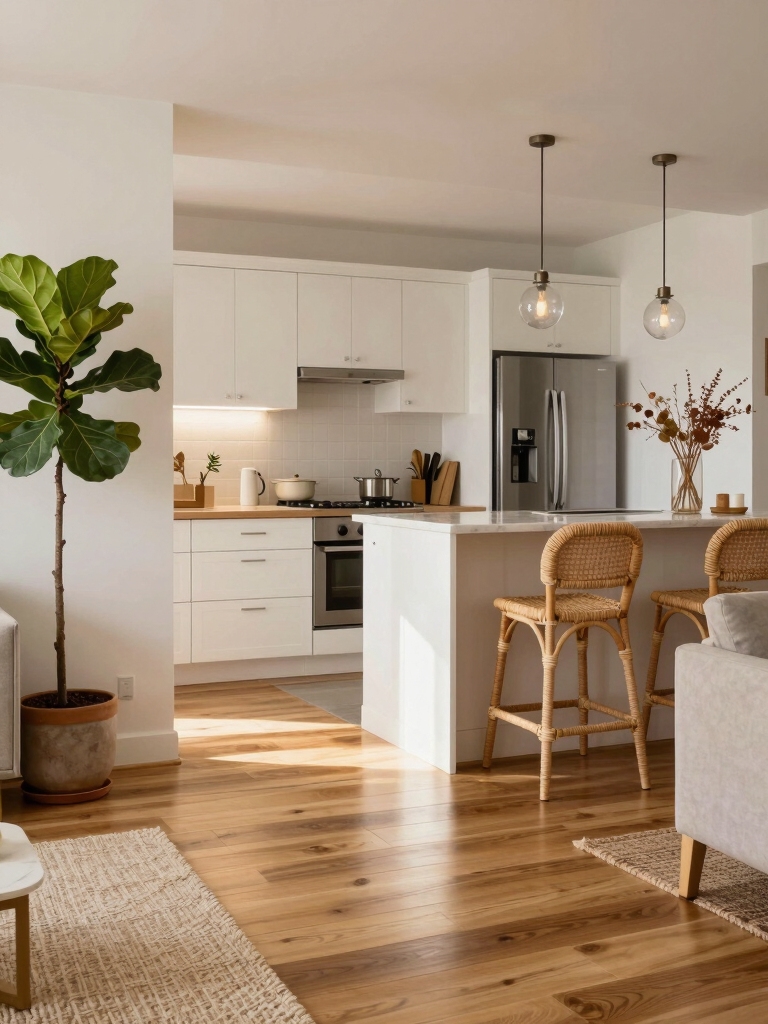 continuous neutral wide plank flooring flow