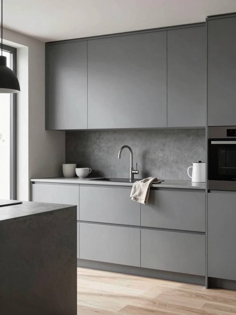 cool matte gray minimalism