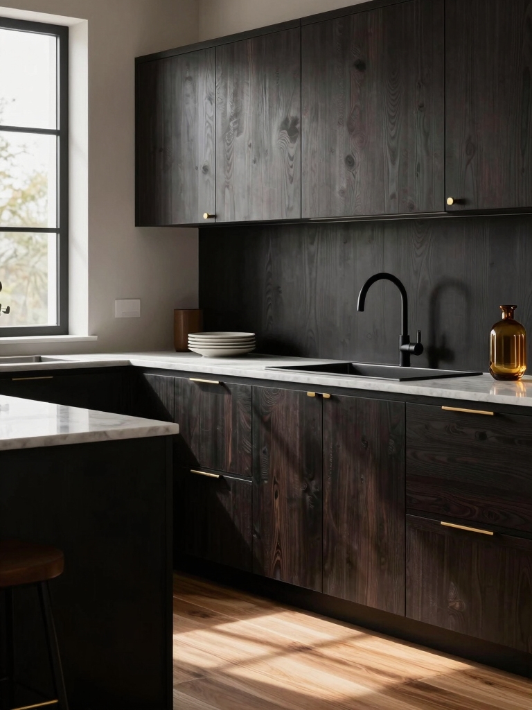 dark espresso kitchen cabinets