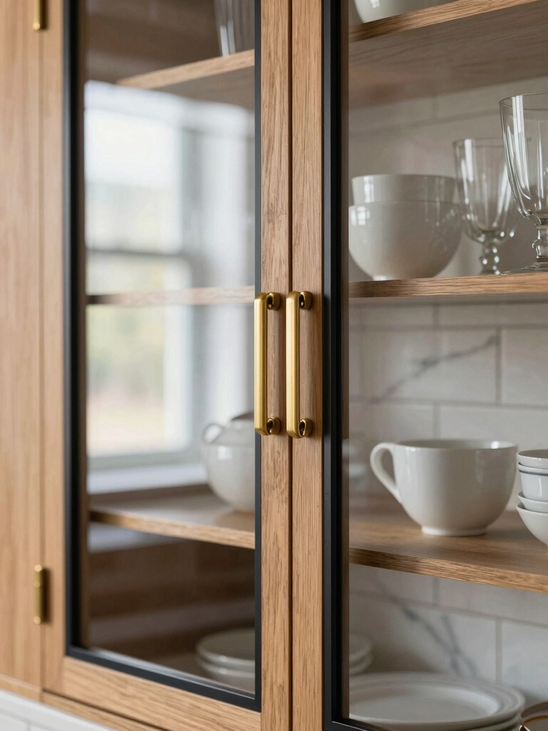 framing materials complement glass doors