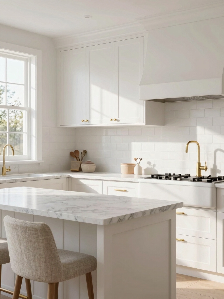 layered whites varied finishes