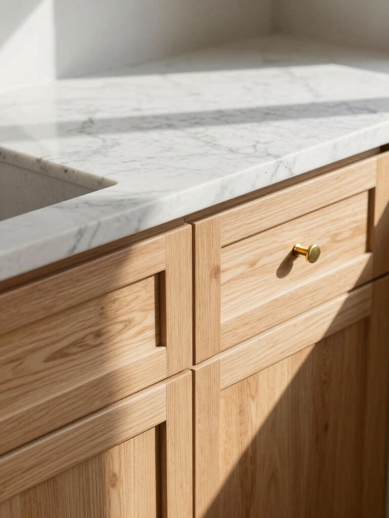 light oak cabinets pairing choices