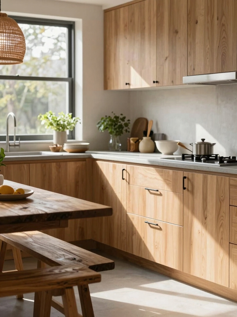 light oak with reclaimed accents
