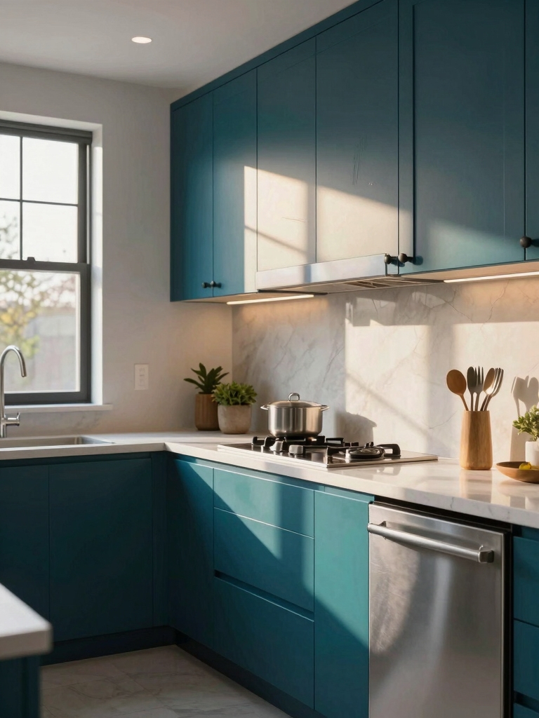 lighting changes teal appearance