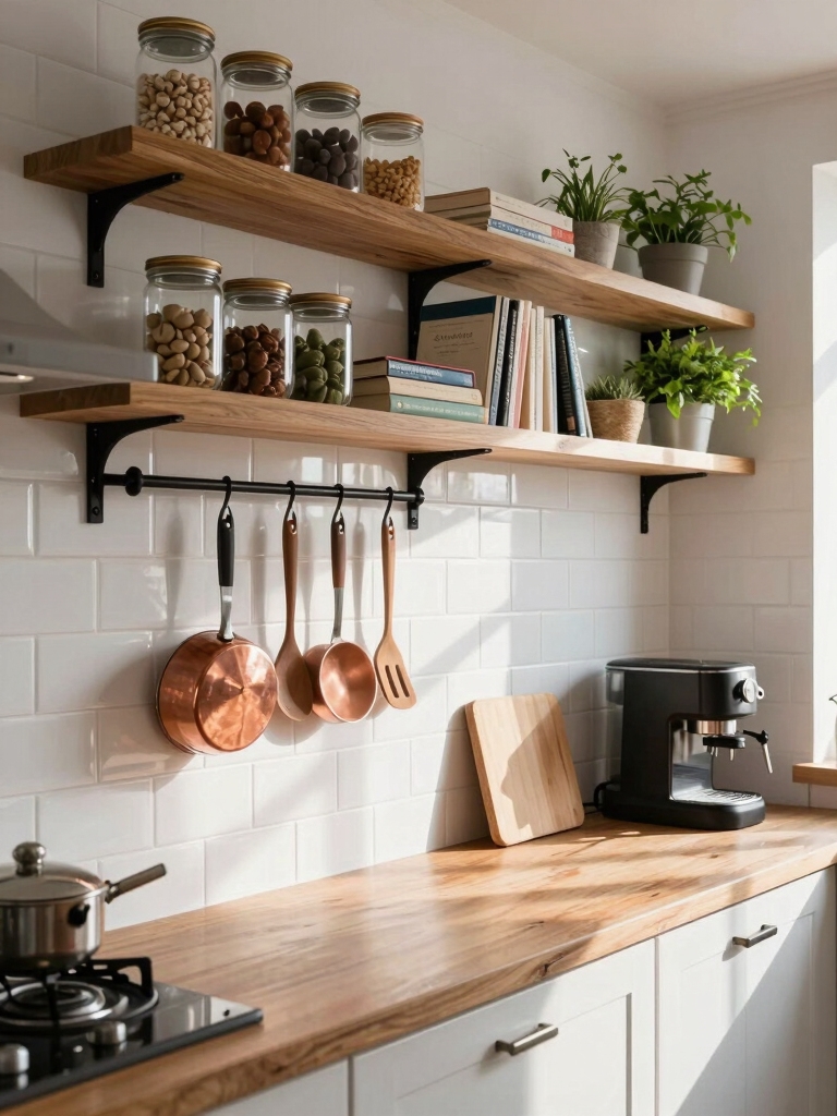 maximize vertical open shelving