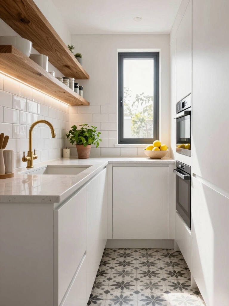 maximized compact kitchen transformation