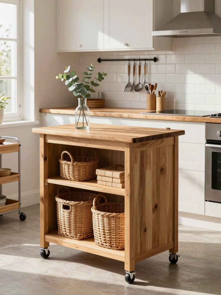 mobile prep and storage cart