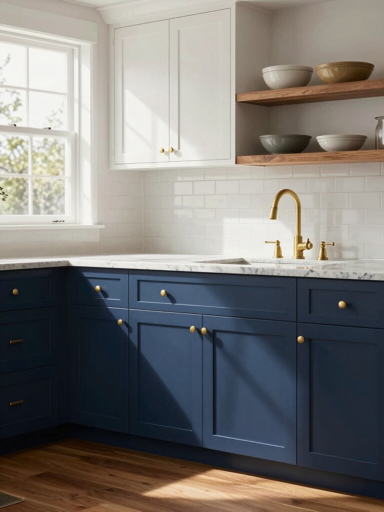 navy lowers white uppers