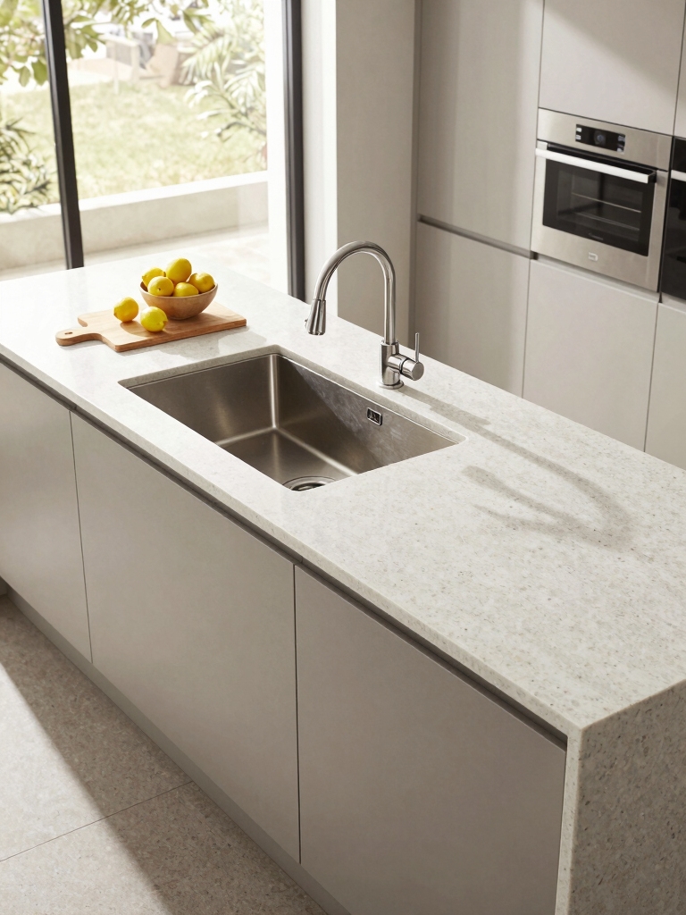 offset island sink layout